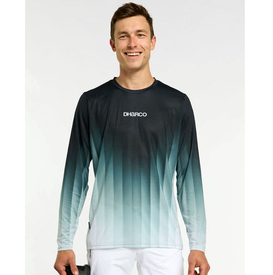 Maillot DHARCO RACE MIDNIGHT PRISM Manches Longues Vert