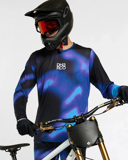 Maillot DHARCO RACE VORTEX Manches Longues Noir/Violet