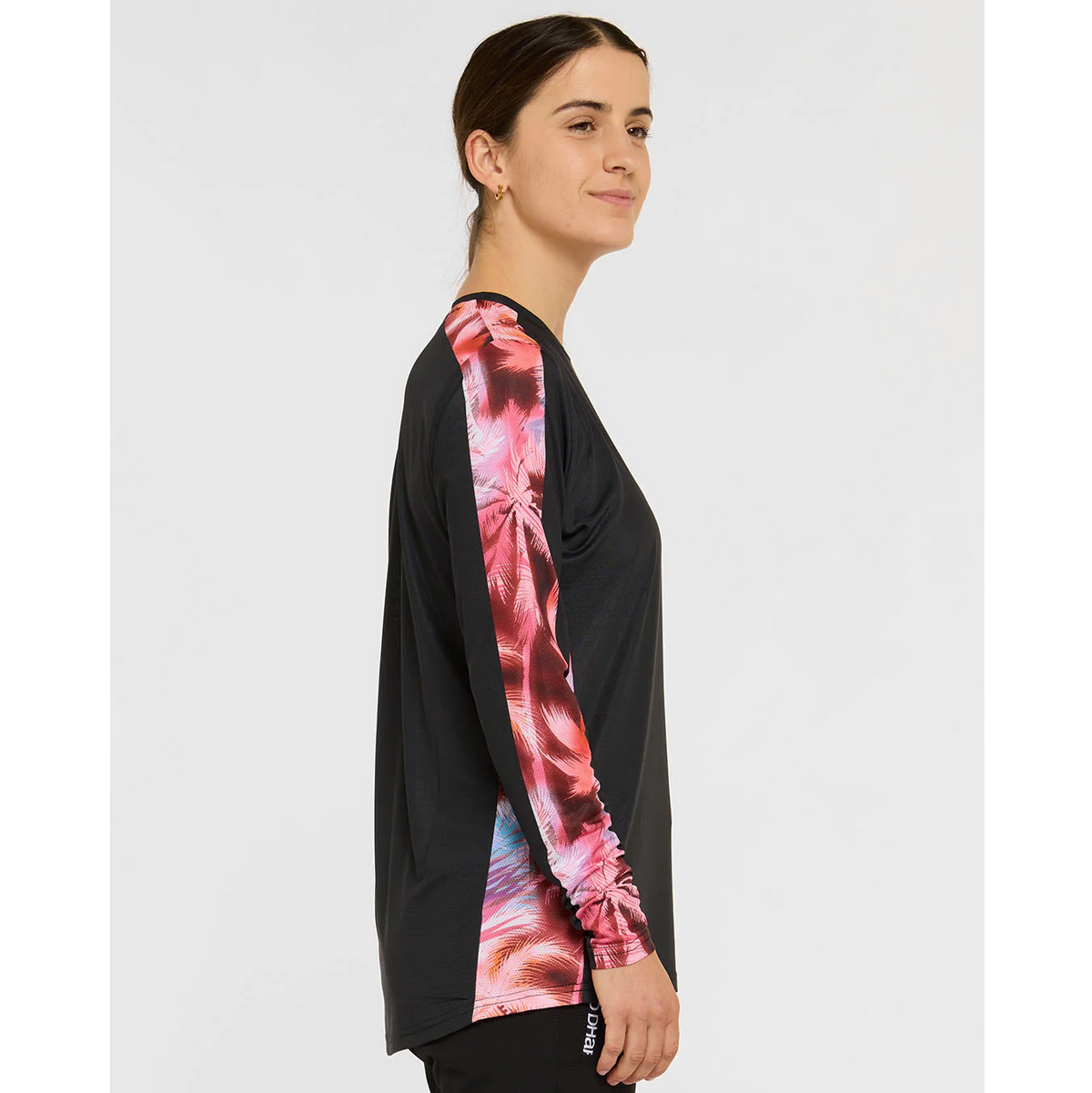 Maillot DHARCO RACE NEBULA Manches Longues Femme Noir/Rose