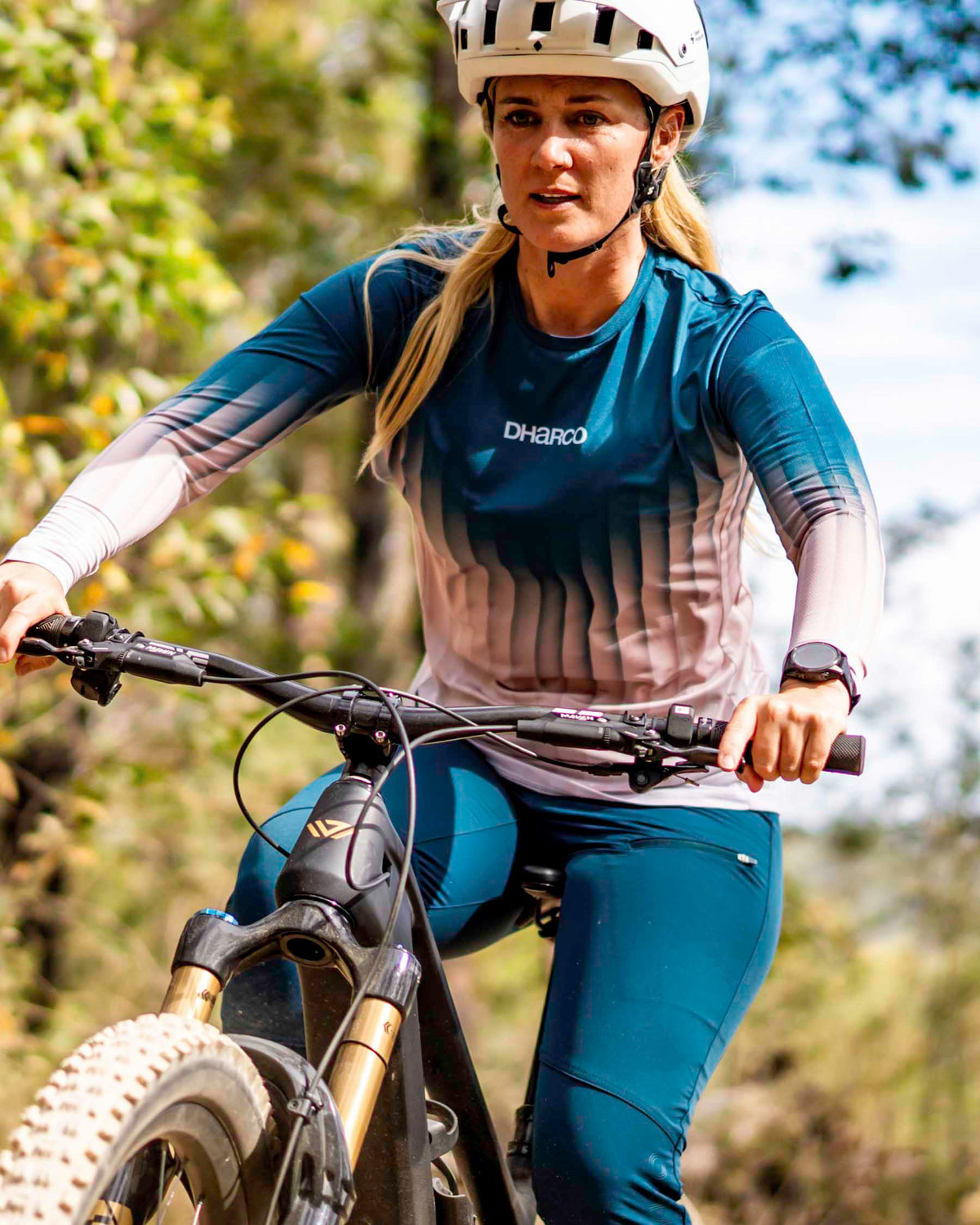 Maillot DHARCO RACE DUSTY PRISM Manches Longues Femme Noir/Rose