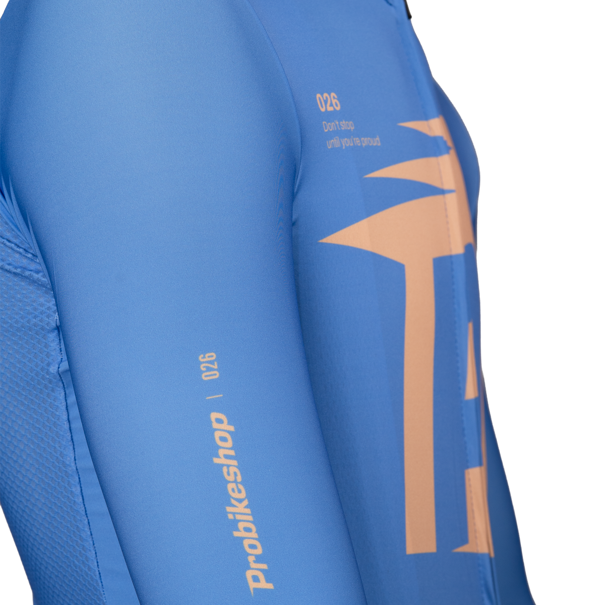 Maillot PROBIKESHOP By CHEF DE FILE Manches Courtes Bleu/Lilas