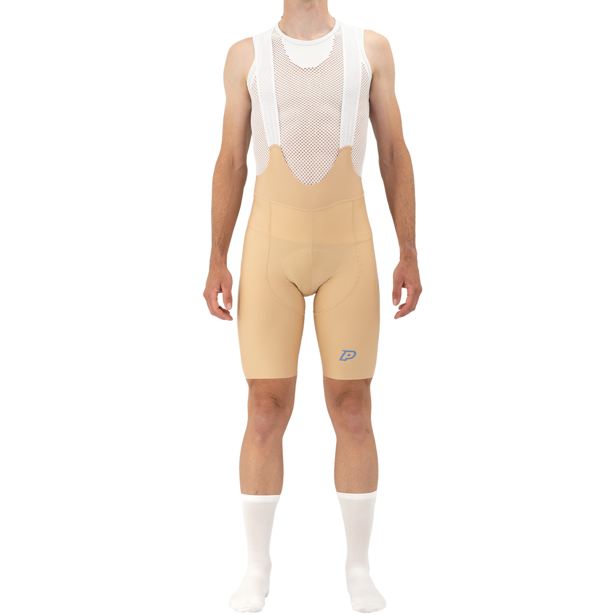 Cuissard Court à Bretelles PROBIKESHOP By CHEF DE FILE Beige