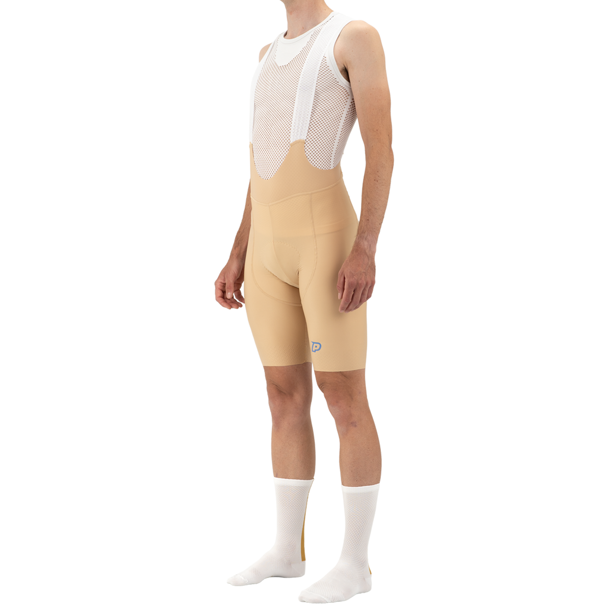 Cuissard Court à Bretelles PROBIKESHOP By CHEF DE FILE Beige