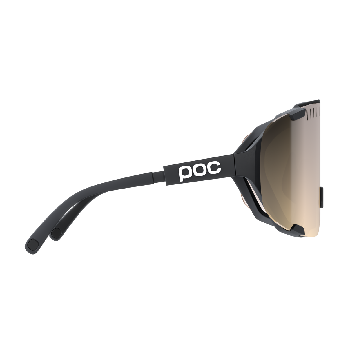 Lunettes POC DEVOUR + Noir Verre Clarity Trail Partly Sunny Silver