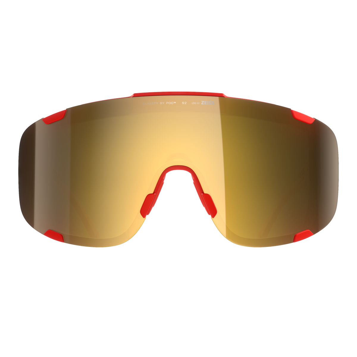 Lunettes POC DEVOUR + Rouge Verre Clarity Road Partly Sunny Gold