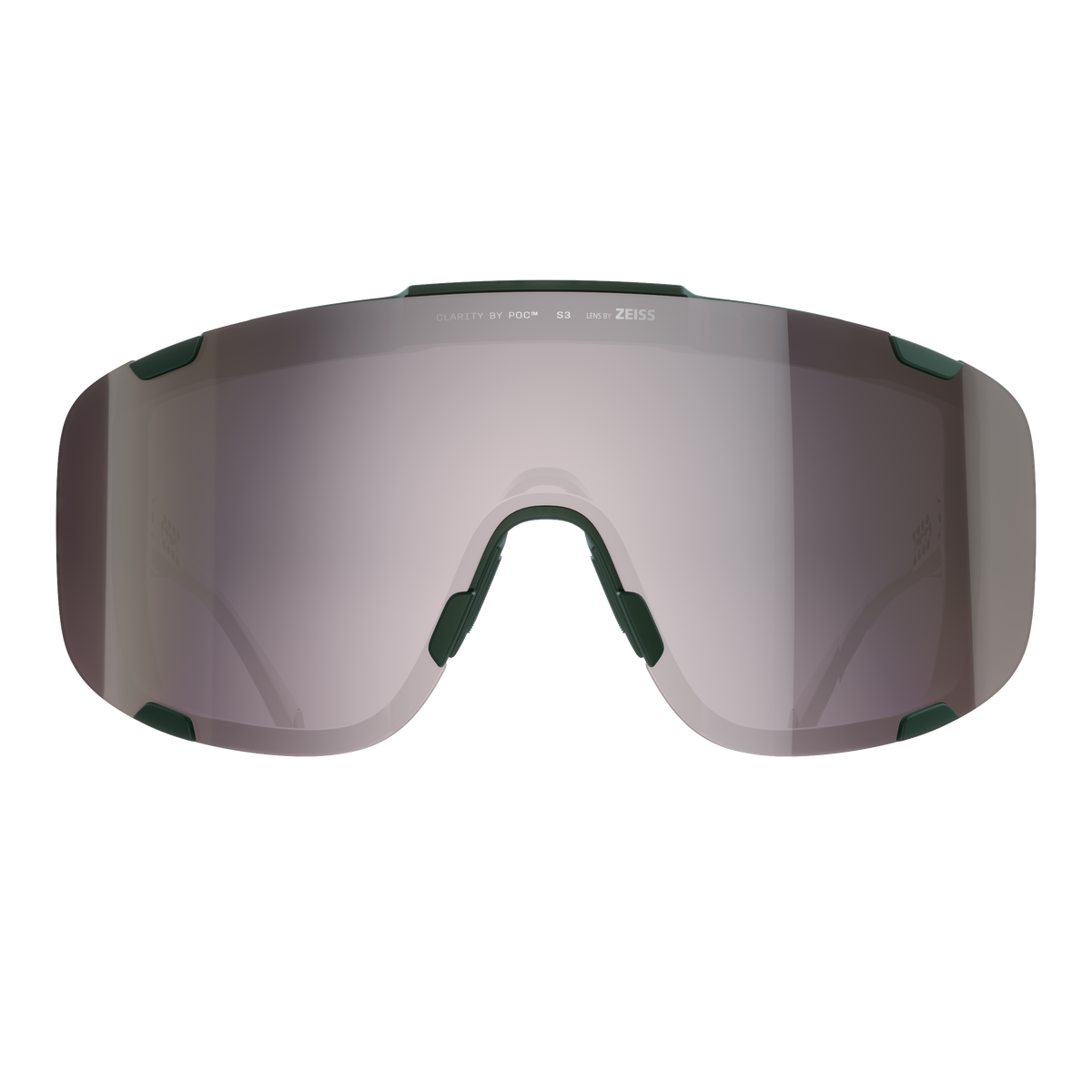 Lunettes POC DEVOUR + Kaki Verre Clarity Road Sunny Silver