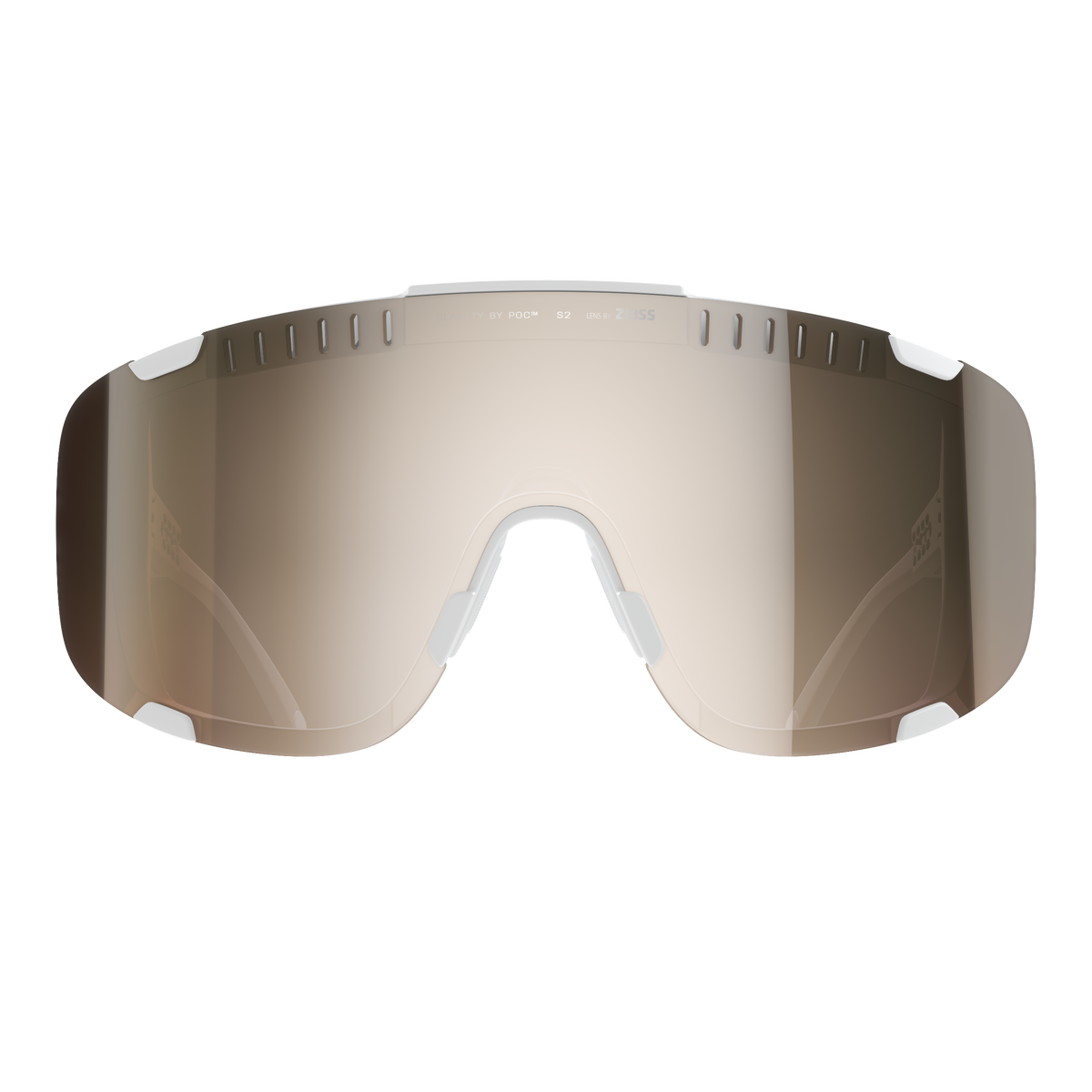 Lunettes POC DEVOUR WF + Blanc Verre Clarity Trail Partly Sunny Silver