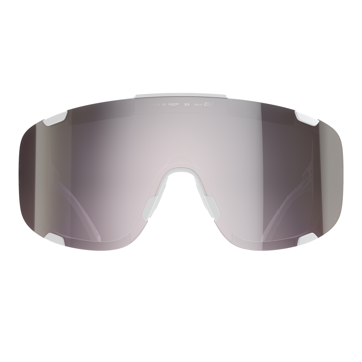 Lunettes POC DEVOUR WF+ Blanc Verre Clarity Road Sunny Silver