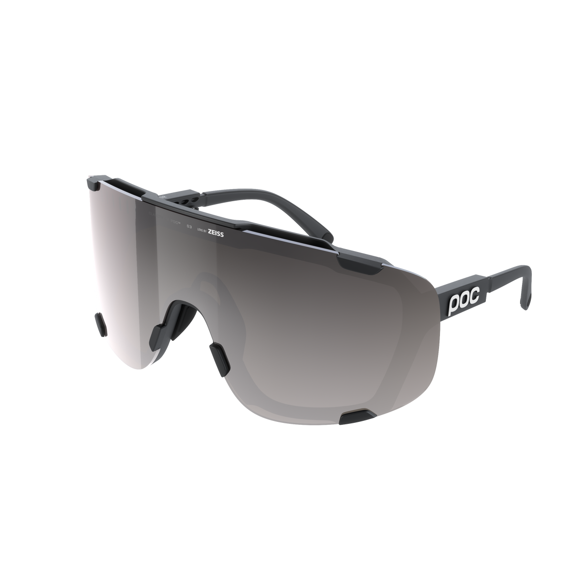 Lunettes POC DEVOUR WF + Noir Verre Clarity Road Sunny Silver