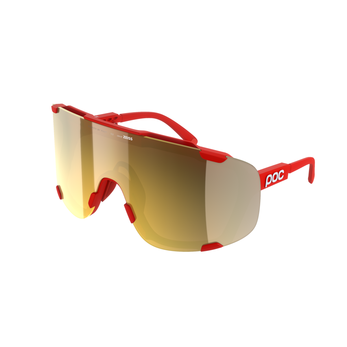 Lunettes POC DEVOUR WF + Rouge Verre Clarity Road Partly Sunny Gold