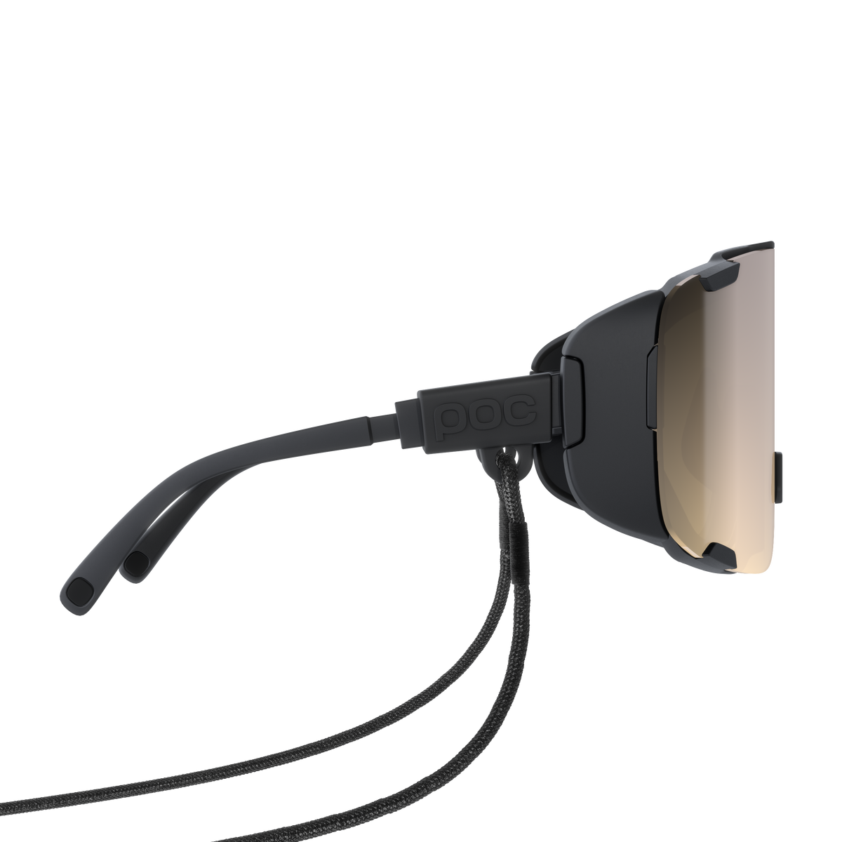 Lunettes POC DEVOUR ULTRA + Noir Verre Clarity Trail Partly Sunny Silver