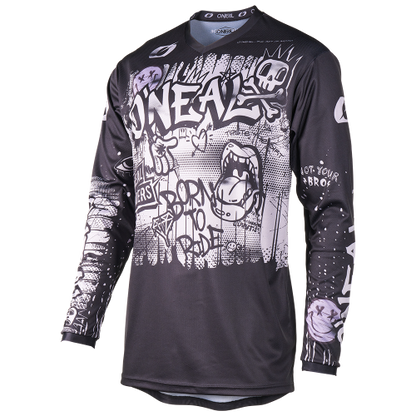 Maillot O'NEAL ELEMENT RANCID Manches Longues Junior Noir/Gris