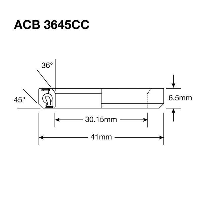 Roulement de Direction ENDURO BEARINGS   ABEC 5 - Black Oxide - 30,2x41x6,5 mm (36x45°) ACB