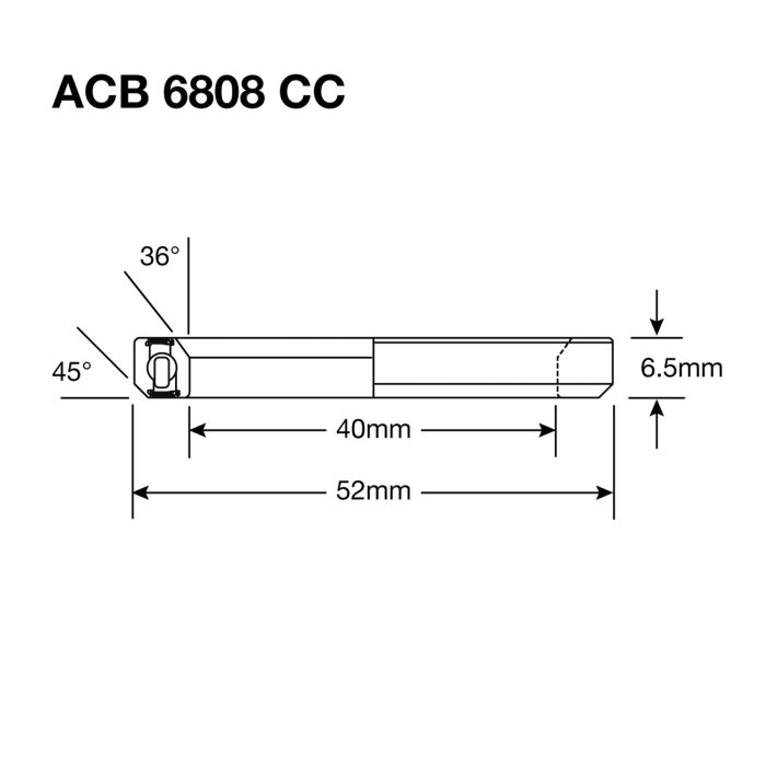 Roulement de Direction ENDURO BEARINGS 6808 CC BO - ABEC 5 - Black Oxide  - 40x52x6,5 mm (36x45°) ACB