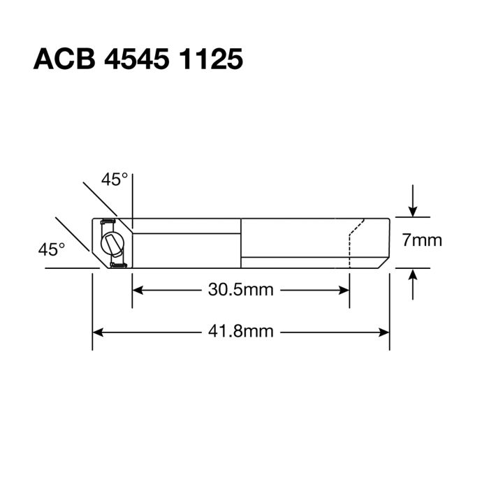 Roulement de Direction ENDURO BEARINGS 1125 SS - 440c Stainless - 30,5x41,8x6,5 mm (45x45°) ACB