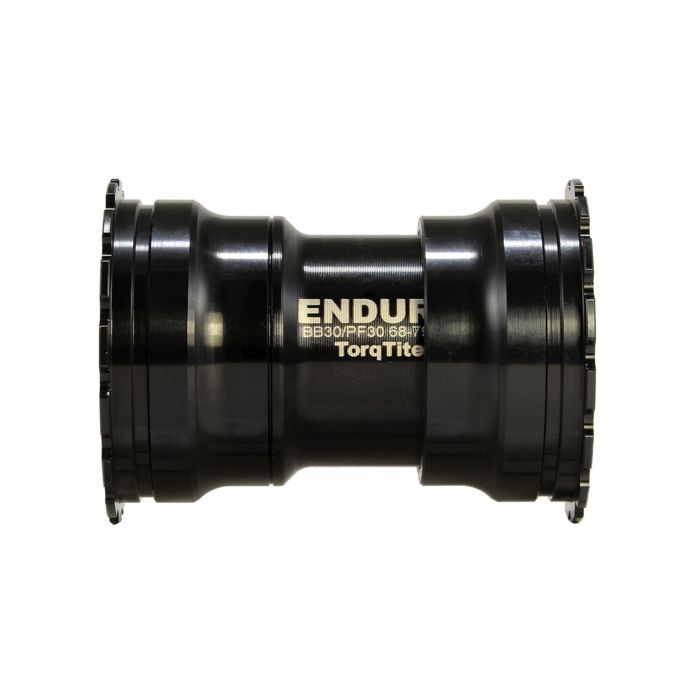 Boitier de pédalier ENDURO BEARINGS TORQTITE PF30 Axe 30mm (Narrow) Acier Inoxydable Noir