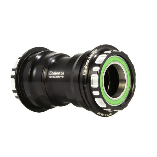 Boitier de Pédalier ENDURO BEARINGS TORQTITE PF30 Axe 24mm Acier Inoxydable Noir
