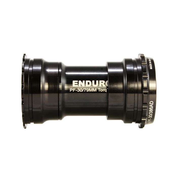 Boitier de pédalier ENDURO BEARINGS TORQTITE BBright Axe 30mm Acier Inoxydable Noir