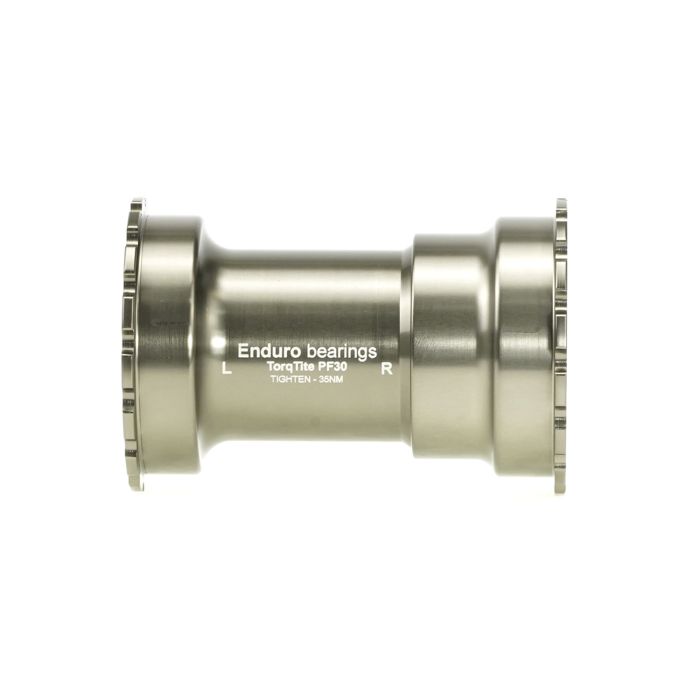 Boitier de pédalier ENDURO BEARINGS TORQTITE PF30 Axe DUB Acier Inoxydable Graphite