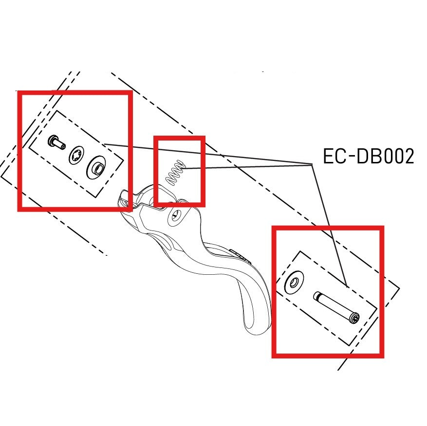 Kit Visseries et Pièces pour Levier CAMPAGNOLO EKAR / SUPER RECORD EPS / RECORD / CHORUS 12/13V