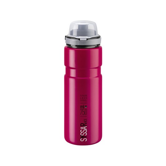 Bidon Acier ELITE SYSSA RACE Rouge Mate