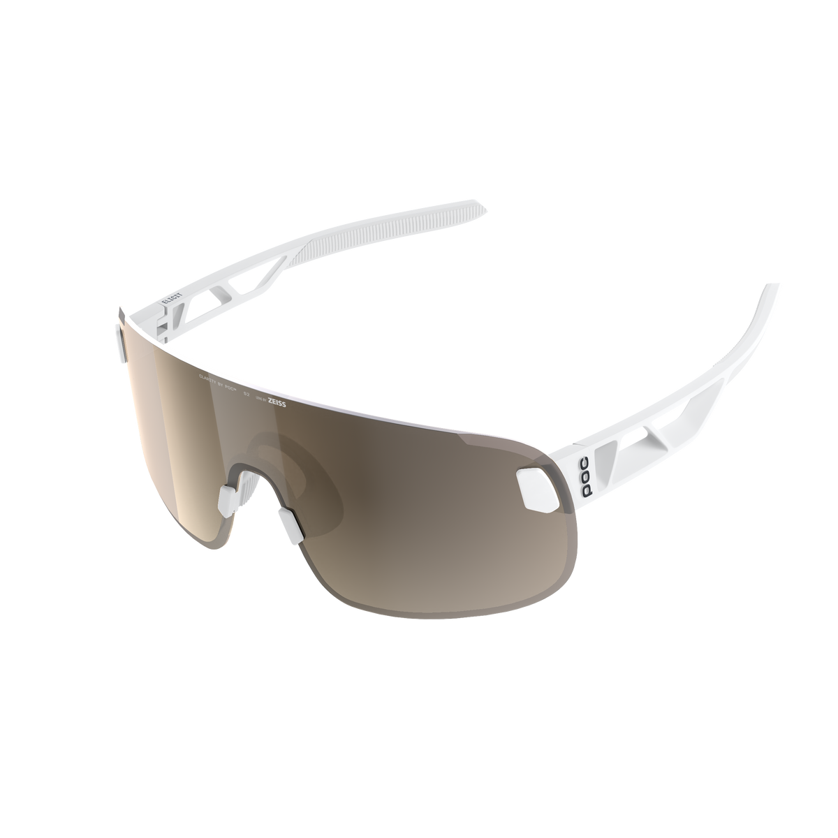 Lunettes POC ELICIT + Blanc Verre Clarity Trail Partly Sunny Silver