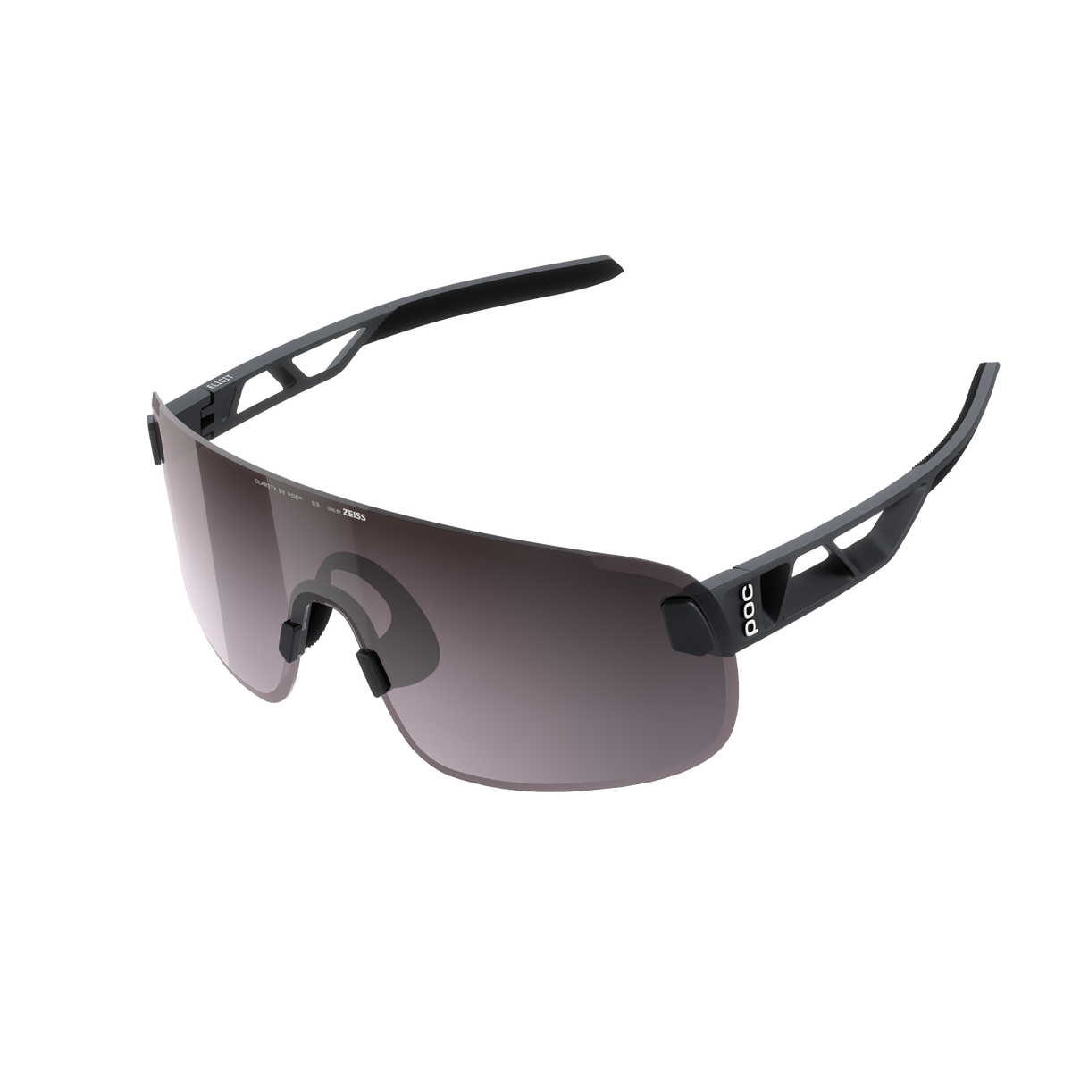 Lunettes POC ELICIT + Noir Verre Clarity Road Sunny Silver