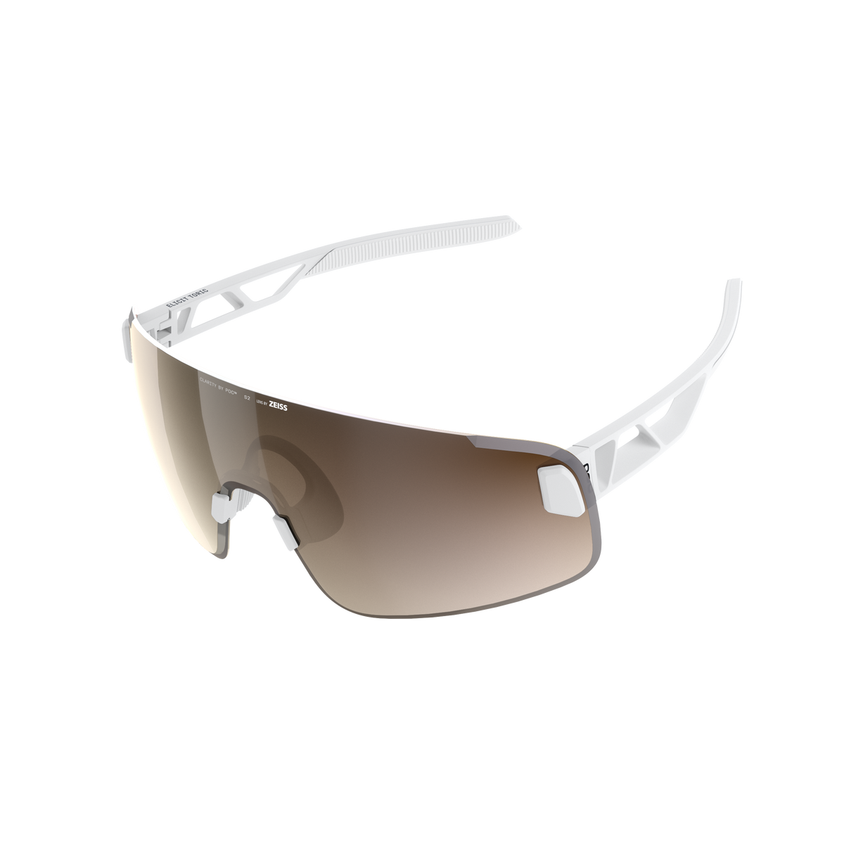 Lunettes POC ELICIT TORIC Blanc Verre Clarity Trail Partly Sunny Silver
