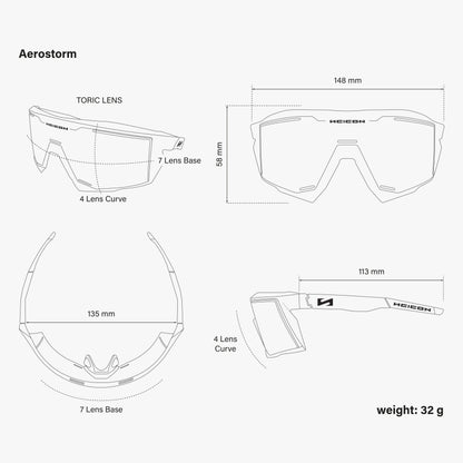 Lunettes SCICON AEROSTORM Noir