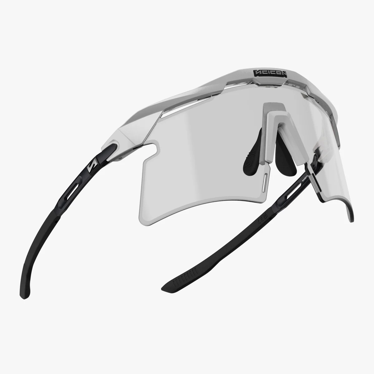 Lunettes SCICON AEROSHADE 2.0 TITANIUM Blanc Metal Verre Photochromique Grey