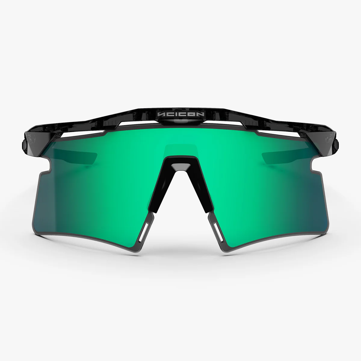 Lunettes SCICON AEROSHADE 2.0 TITANIUM Noir Crystal Gloss Verre Multimirror Blue Green + Pink