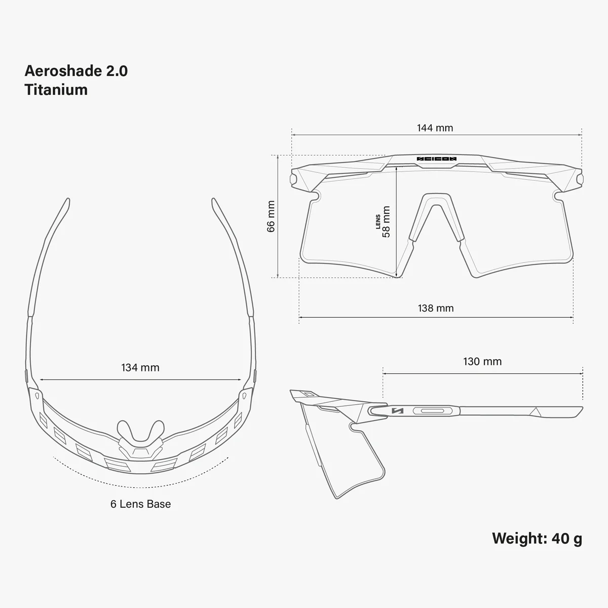 Lunettes SCICON AEROSHADE 2.0 TITANIUM Noir Crystal Gloss Verre Multimirror Blue Green + Pink