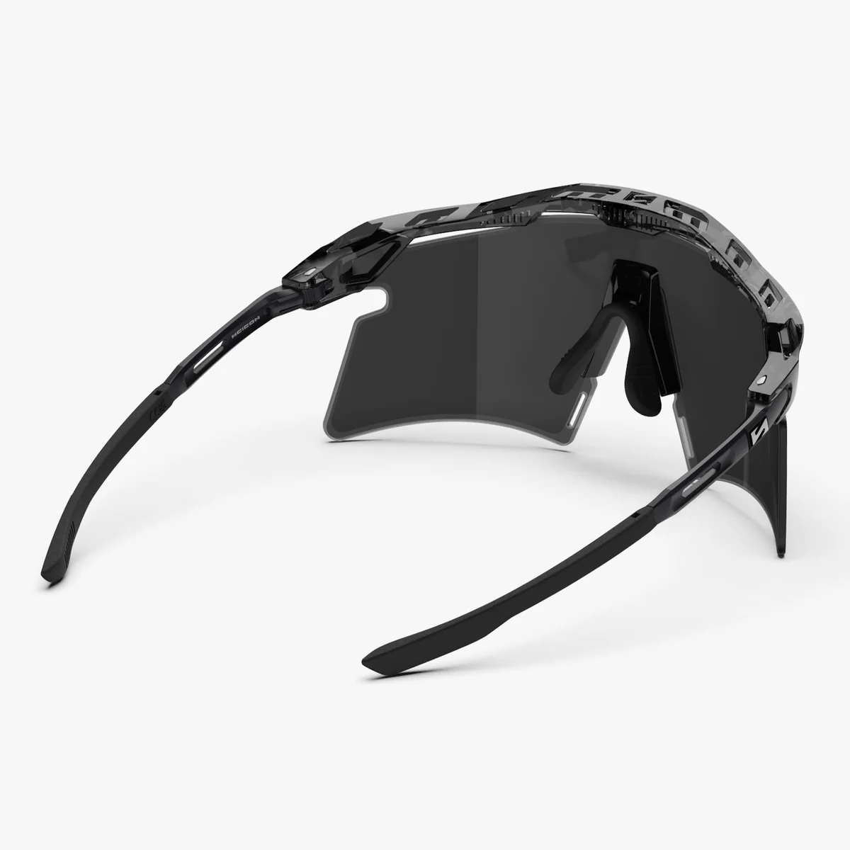 Lunettes SCICON AEROSHADE 2.0 TITANIUM Noir Crystal Gloss Verre Smoke Black + Pink