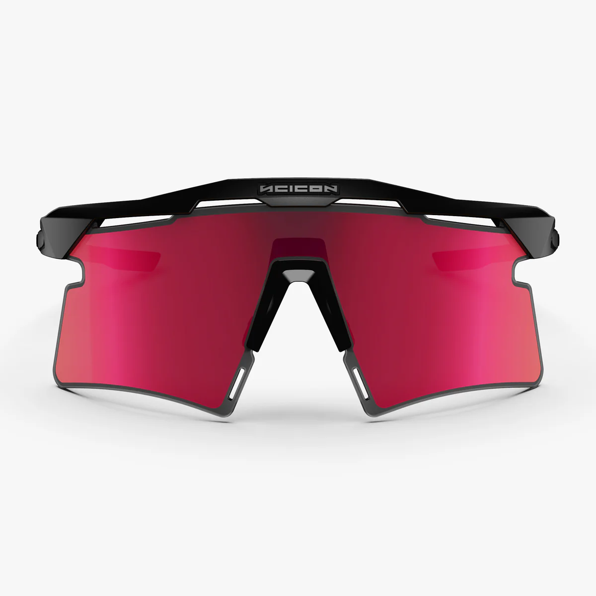 Lunettes SCICON AEROSHADE 2.0 TITANIUM Noir Matt Verre Multimirror Sunburts + Pink