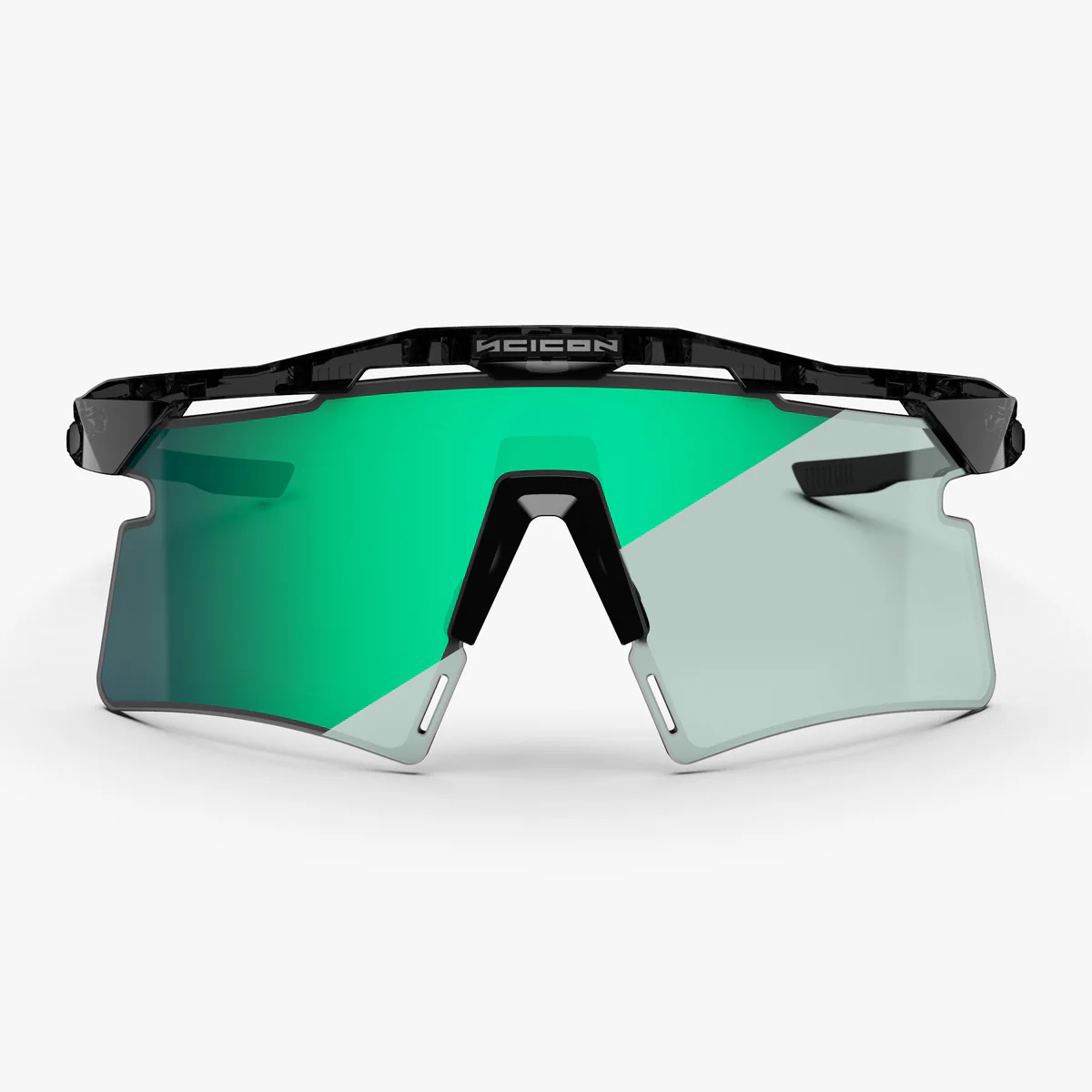 Lunettes SCICON AEROSHADE 2.0 TITANIUM Noir Crystal Gloss Verre Photochromique Blue Green