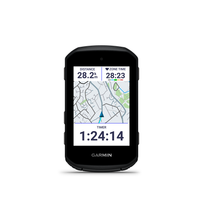 Compteur GPS GARMIN EDGE 550 — carte du parcours et temps de trajet