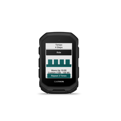 Compteur GPS GARMIN EDGE MTB — vue de face, répartition de l’entraînement