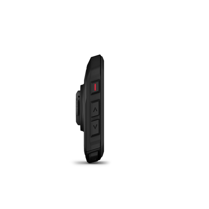 Compteur GPS GARMIN EDGE MTB — profil gauche et boutons