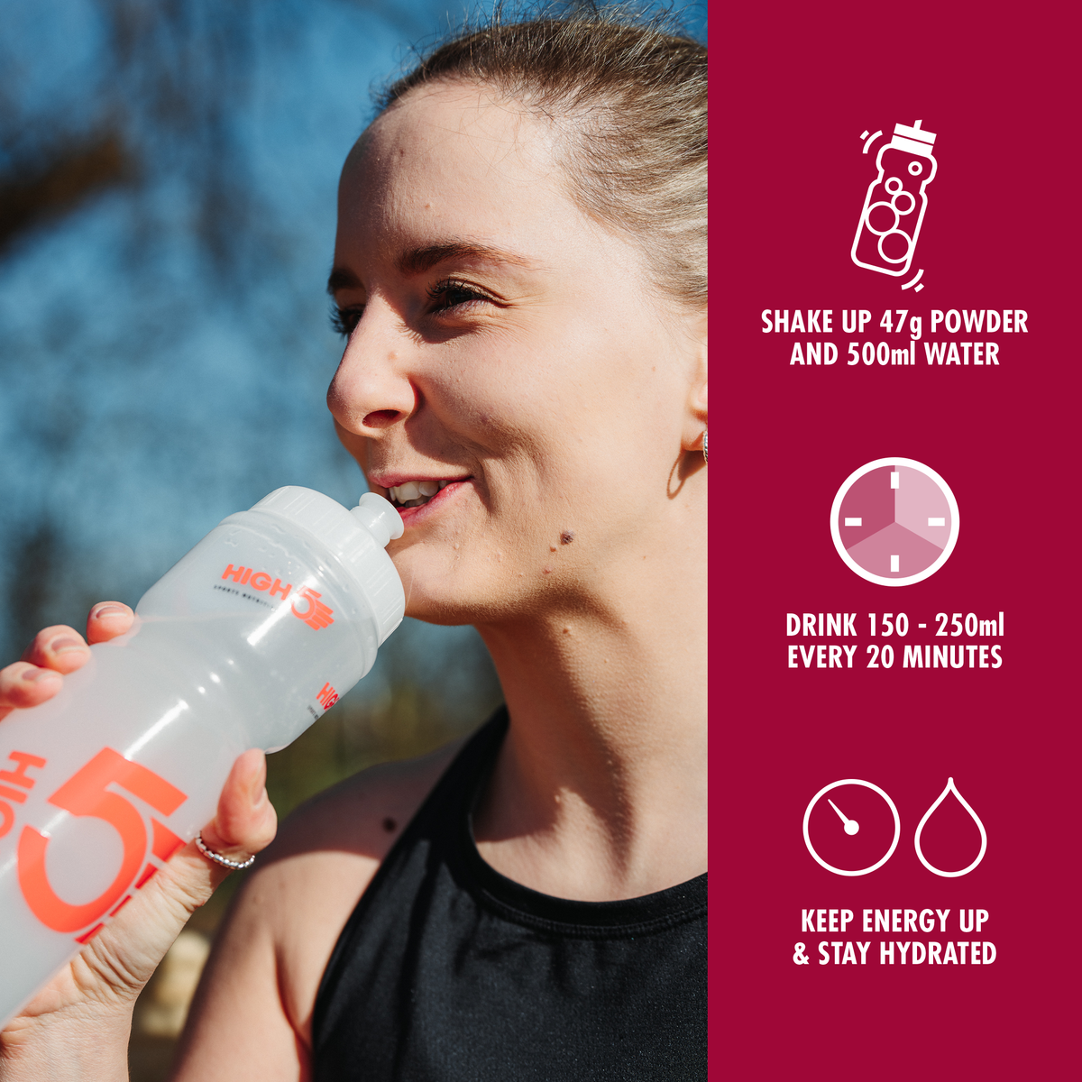 Boisson Énergétique HIGH5 ENERGY DRINK (2.2kg) Fruits rouges