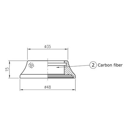 Capot de Jeu de Direction FSA N°42/48CF H2169B