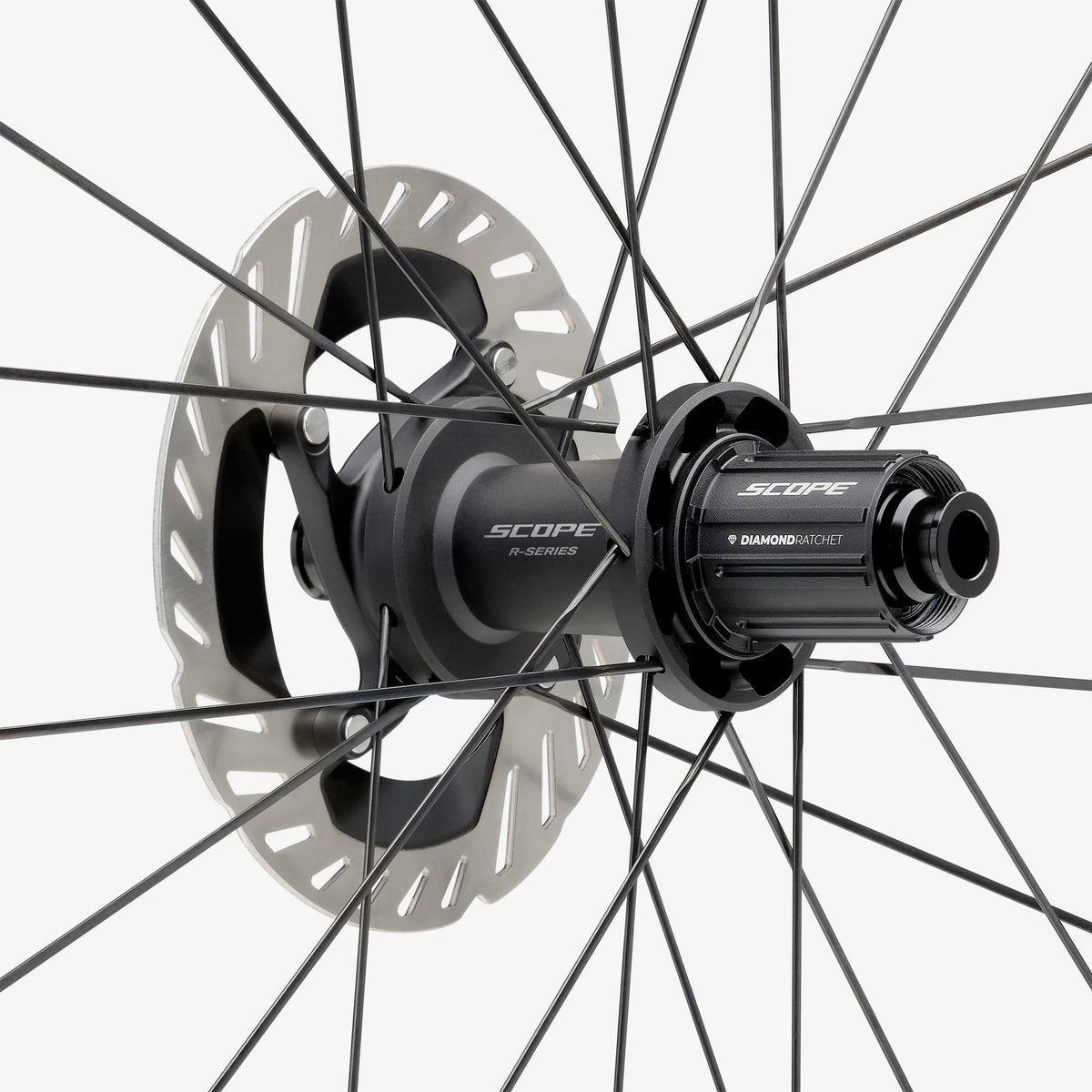 SCOPE R4G Noir - détail moyeu