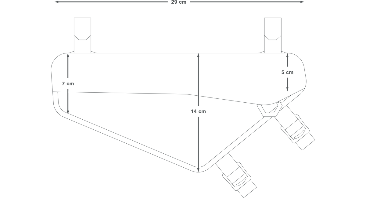 Sacoche de Cadre APIDURA RACING FRAME PACK 2.4 L Noir