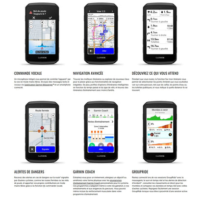 Compteur GPS GARMIN EDGE 1060 — fonctions de navigation et de cartographie
