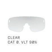Lunettes POC DEVOUR WF + Noir Verre Clarity Road Sunny Silver