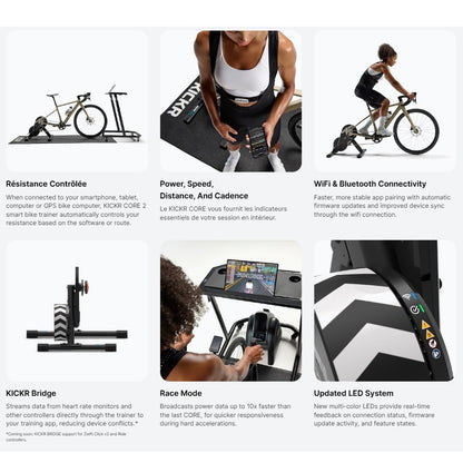 WAHOO KICKR CORE V2 ZWIFT ONE — Présentation des fonctions du KICKR CORE 2