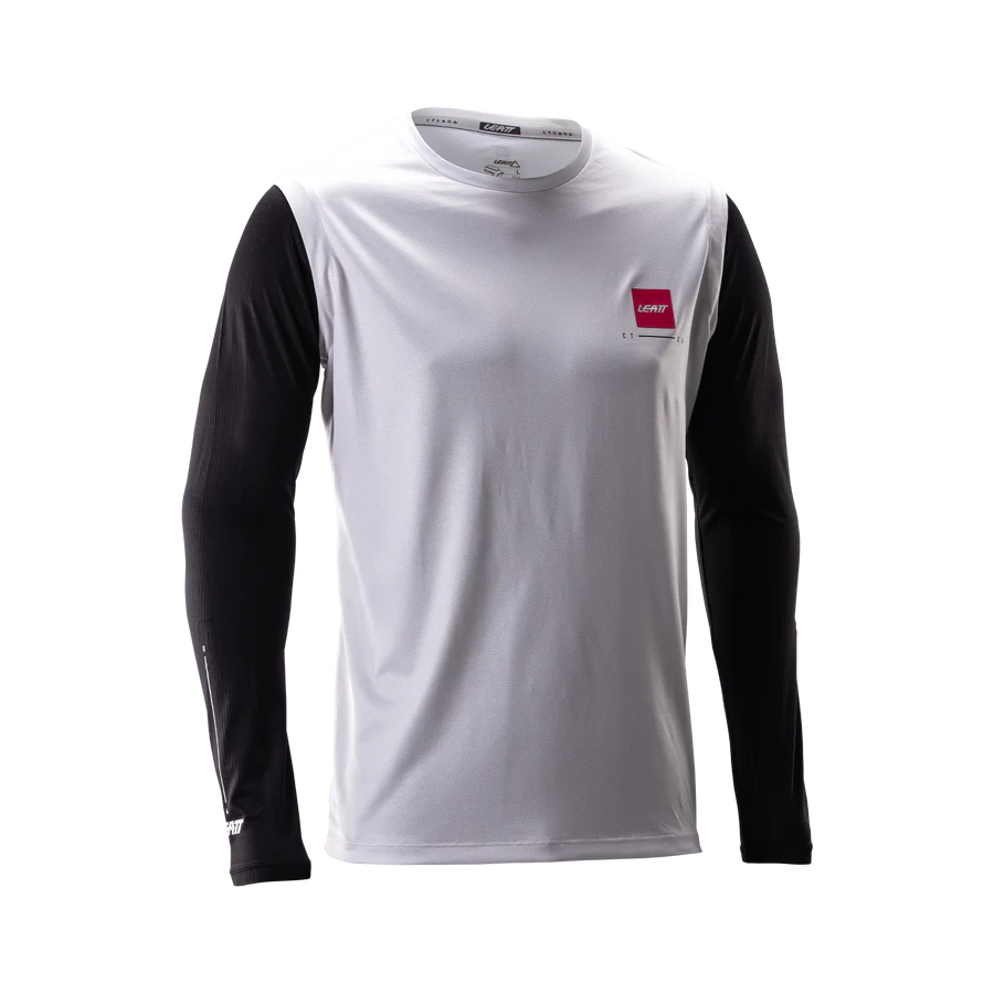 Maillot LEATT  MTB GRAVITY 2.0 Manches Longues Blanc/Noir