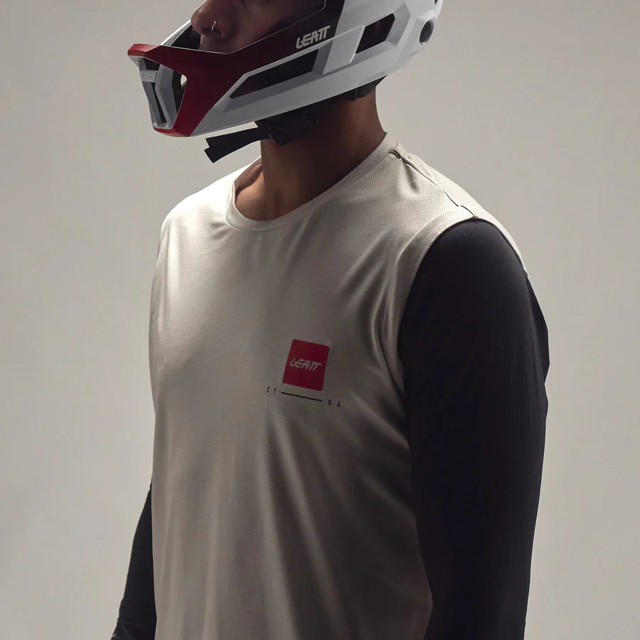 Maillot LEATT  MTB GRAVITY 2.0 Manches Longues Blanc/Noir