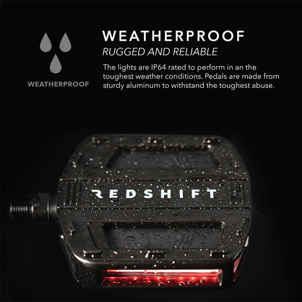 Pédales Automatiques Lumineuses REDSHIFT Arclight PRO Argent