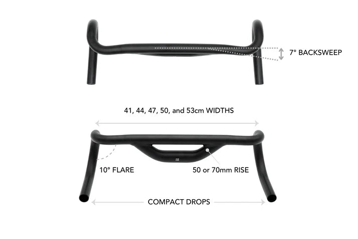 Cintre Gravel REDSHIFT Top Shelf 10° Flare Rise 70mm