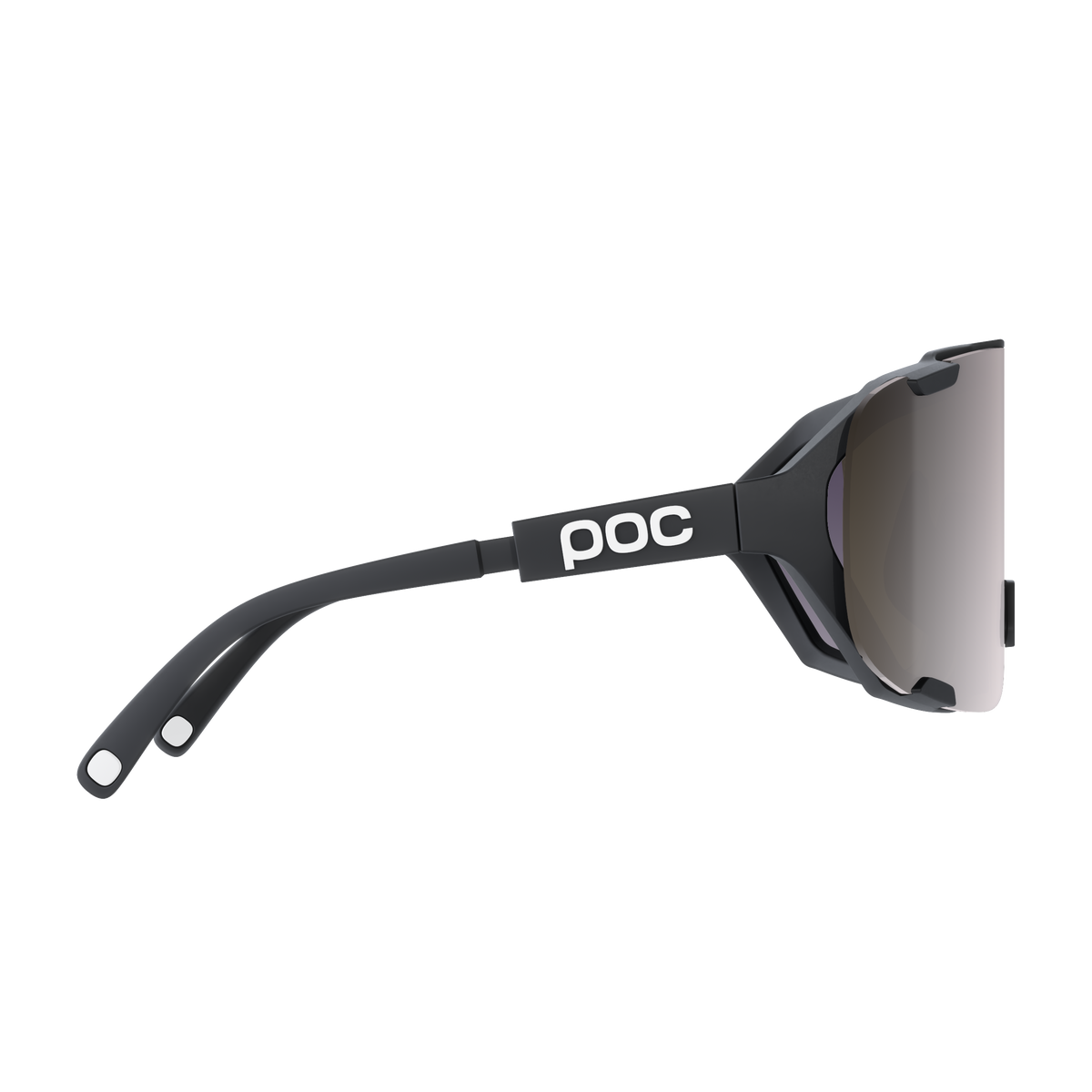 Lunettes POC DEVOUR MID + Noir Verre Clarity Road Sunny Silver